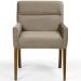 Poltrona Decorativa Sala de Estar Vicenza Veludo Importado Marrom G15 - Gran Belo