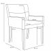 Poltrona Decorativa Sala de Estar Vicenza Veludo Importado Marrom G15 - Gran Belo
