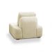 Poltrona Decorativa Santiago Sala de Estar Pés em Madeira Bouclê Off White G89 - Gran Belo