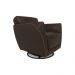 Poltrona Decorativa Valentina Sala de Estar Giratória Couro Marrrom Capuccino G40 - Gran Belo