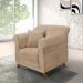 Poltrona Decorativa com 1 Almofada Armstrong Suede Bege G63 - Gran Belo