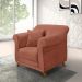 Poltrona Decorativa com 1 Almofada Armstrong Veludo Cobre G63 - Gran Belo