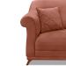 Poltrona Decorativa com 1 Almofada Armstrong Veludo Cobre G63 - Gran Belo