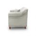 Poltrona Decorativa com 1 Almofada Armstrong Veludo Prata G63 - Gran Belo