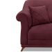 Poltrona Decorativa com 1 Almofada Armstrong Veludo Vinho G63 - Gran Belo