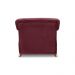 Poltrona Decorativa com 1 Almofada Armstrong Veludo Vinho G63 - Gran Belo
