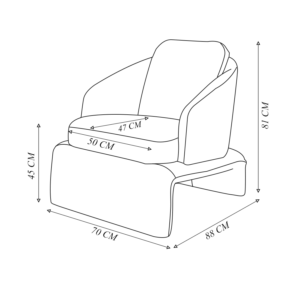Poltrona Design Califa Encosto Almofadado Bouclê Branco G92 - Gran Belo