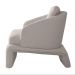 Poltrona Design Califa Encosto Almofadado Bouclê Branco G92 - Gran Belo