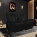 Poltrona Reclinável 2 Lugares para Sala de Cinema Pequim PU Preto G23 - Gran Belo