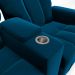 Poltrona Reclinável 2 Lugares para Sala de Cinema Pequim Veludo Azul Marinho G23 - Gran Belo