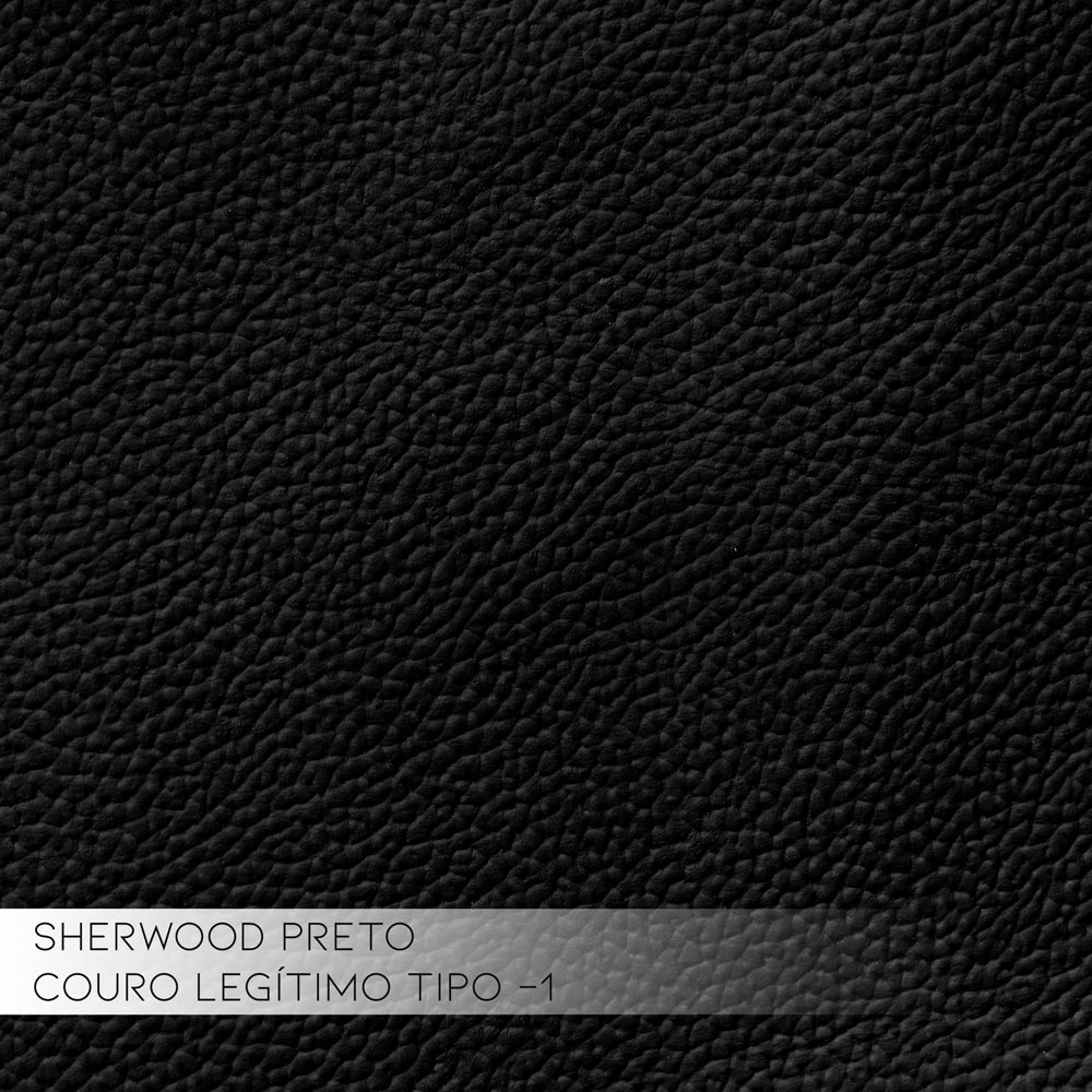 Poltrona Reclinável Elétrico Asmará Power Touch Couro Preto - Gran Belo