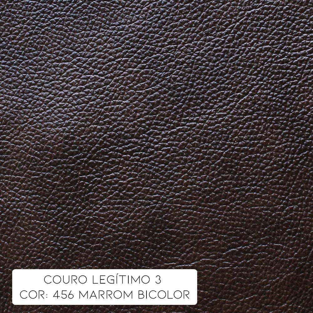 Poltrona Sala de Estar Chesterfield com Pés Madeira Couro Marrom - Gran Belo
