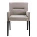 Poltrona Sala de Estar Decorativa Base Madeira Vicenza Veludo Nude G15 - Gran Belo