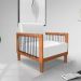 Poltrona Sala de Estar Pés Madeira Maciça Corda Náutica Preta 75cm Manila PU Branco G63 - Gran Belo