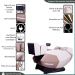 Poltrona de Massagem Elétrica 3D Marvin Reclinação Gravidade Zero Tela LCD PU Bege G94 - Gran Belo