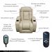 Poltrona do Papai Austin com Elevação Lift 150º Massagem Aquecimento PU Bege G31 - Gran Belo