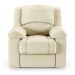 Poltrona do Papai Descanso Reclinável Sala de Cinema Madrid Power Elétrica Massagem USB PU Bege G23