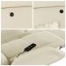 Poltrona do Papai Descanso Reclinável Sala de Cinema Madrid Power Elétrica Massagem USB PU Bege G23