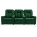 Poltrona do Papai Reclinável 3 Lugares Sala de Cinema Pequim Manual PU Verde G23 - Gran Belo