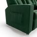 Poltrona do Papai Reclinável 3 Lugares Sala de Cinema Pequim Manual PU Verde G23 - Gran Belo