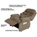 Poltrona do Papai Reclinável Debby Suede Chocolate G30 - Gran Belo
