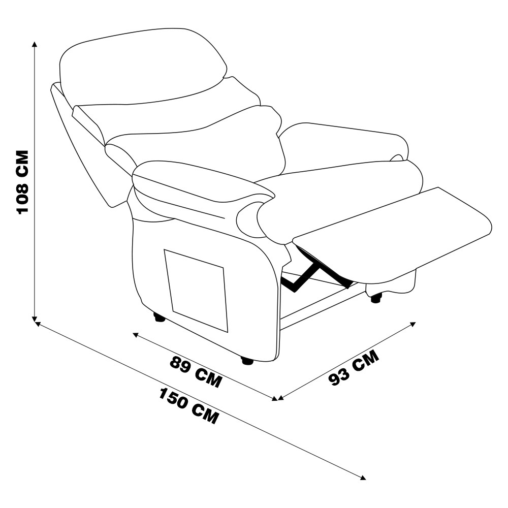 Poltrona do Papai Reclinável Debby Suede Cinza G30 - Gran Belo