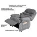 Poltrona do Papai Reclinável Debby Suede Cinza G30 - Gran Belo