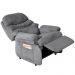Poltrona do Papai Reclinável Debby Suede Cinza G30 - Gran Belo