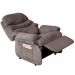 Poltrona do Papai Reclinável Debby Suede Marrom Claro G30 - Gran Belo