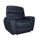 Poltrona do Papai Reclinável Elétrica Armênia Power Touch Couro Azul G40 - Gran Belo