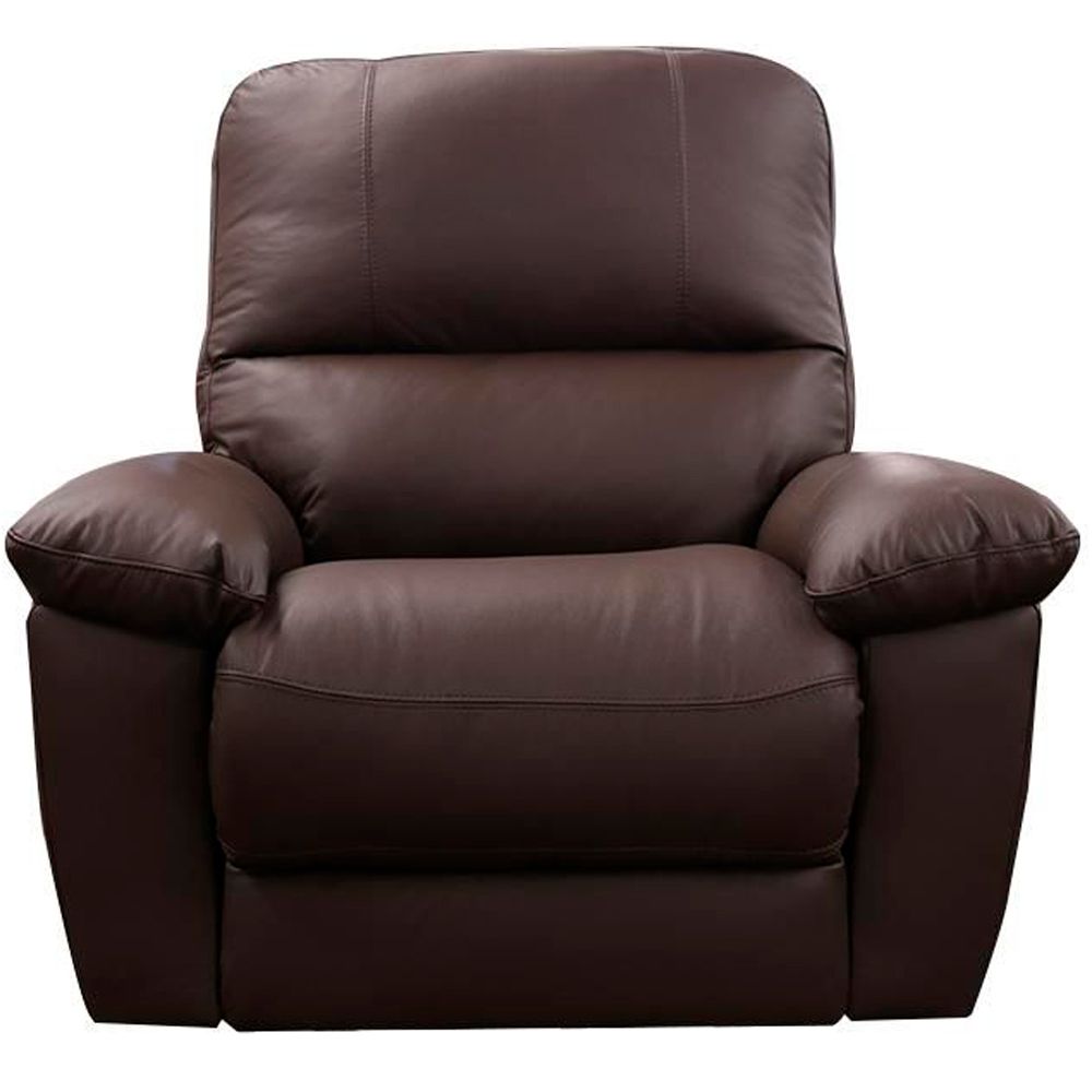 Poltrona do Papai Reclinável Elétrica Armênia Power Touch Couro Capucino - Gran Belo