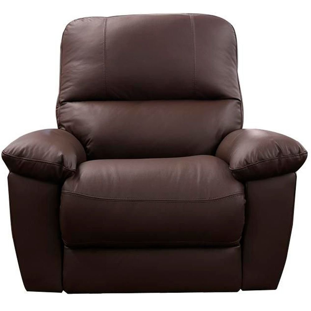 Poltrona do Papai Reclinável Elétrica Armênia Power Touch Couro Capucino - Gran Belo