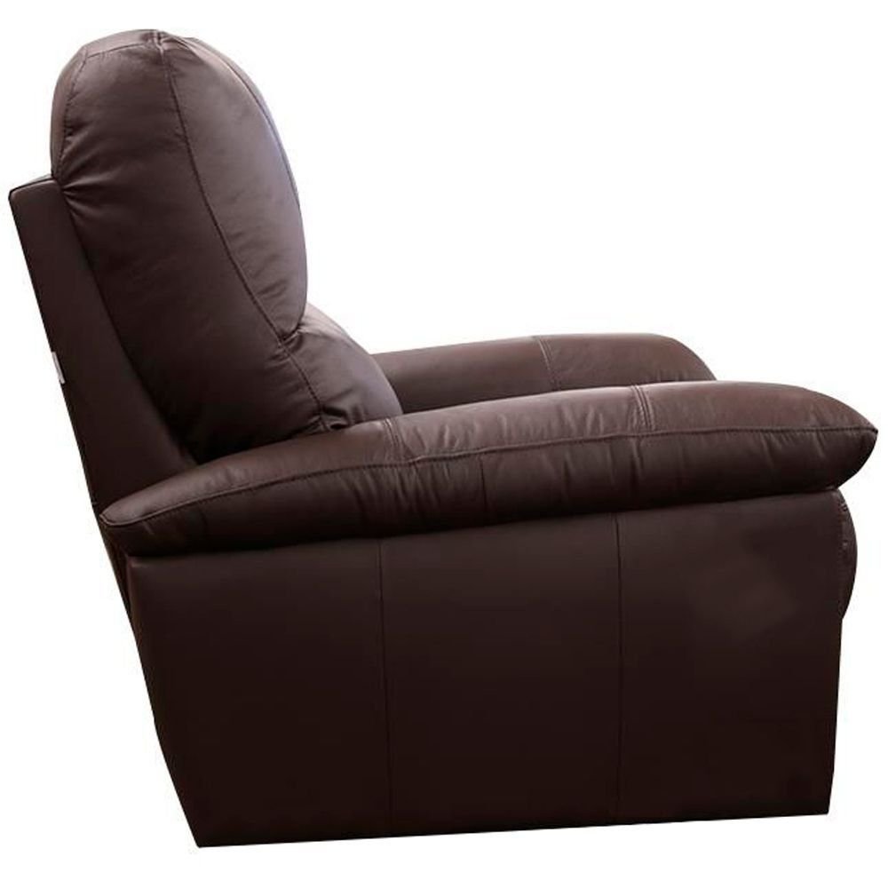 Poltrona do Papai Reclinável Elétrica Armênia Power Touch Couro Capucino - Gran Belo