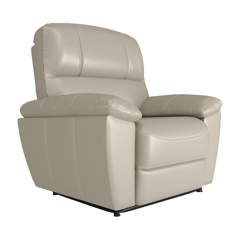 Poltrona do Papai Reclinável Elétrica Armênia Power Touch Couro Off White G40 - Gran Belo