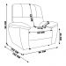 Poltrona do Papai Reclinável Elétrica Armênia Power Touch Couro Off White G40 - Gran Belo