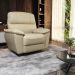 Poltrona do Papai Reclinável Elétrica Armênia Power Touch Couro Off White G40 - Gran Belo
