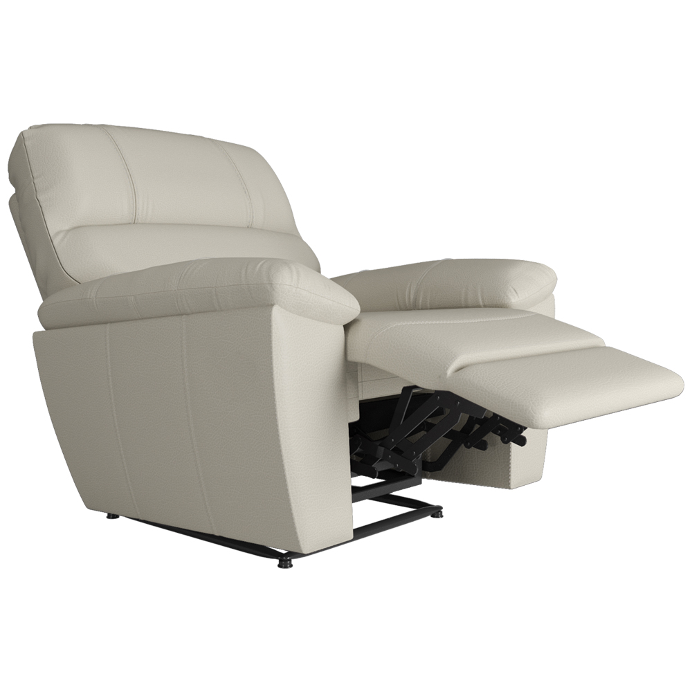 Poltrona do Papai Reclinável Elétrica Armênia Power Touch Couro Off White G40 - Gran Belo