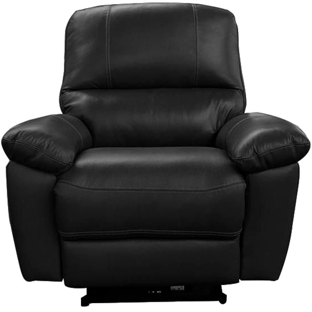 Poltrona do Papai Reclinável Elétrica Armênia Power Touch Couro Preto G40 - Gran Belo