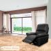 Poltrona do Papai Reclinável Elétrica Armênia Power Touch Couro Preto G40 - Gran Belo