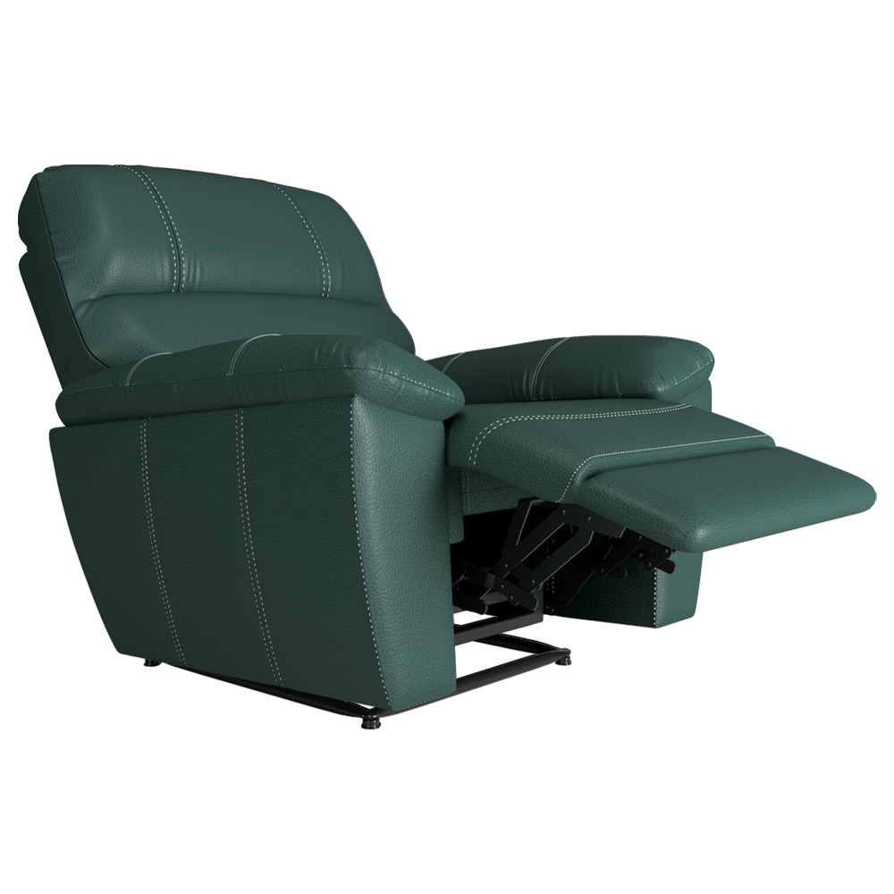 Poltrona do Papai Reclinável Elétrica Armênia Power Touch Couro Verde G40 - Gran Belo