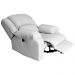 Poltrona do Papai Reclinável Elétrica Magnum PU Sintético Branco - Gran Belo