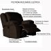 Poltrona do Papai Reclinável Elétrica Magnum Veludo Marrom Chocolate G23 - Gran Belo