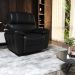 Poltrona do Papai Reclinável Elétrica Power Touch Armênia Couro Preto G40 - Gran Belo