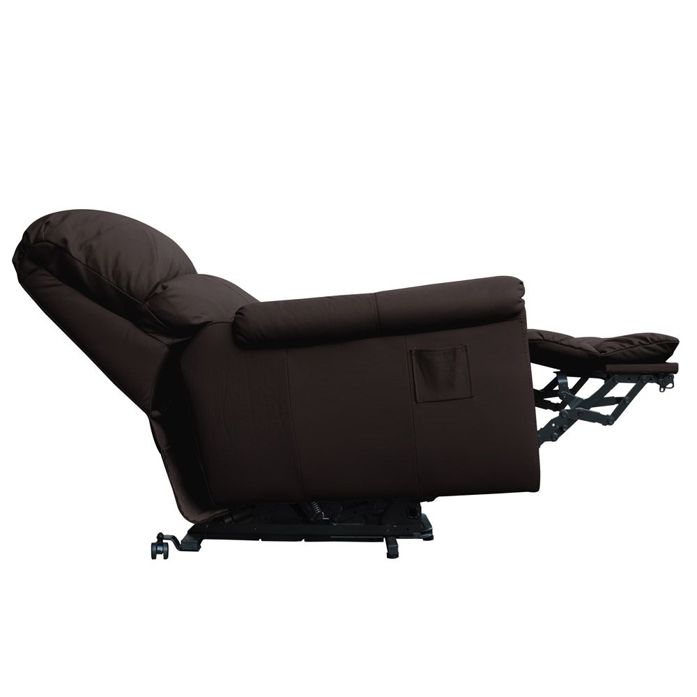 Poltrona do Papai Reclinável Elétrica com Controle Kyoto Lift Couro Tabaco G43 - Gran Belo
