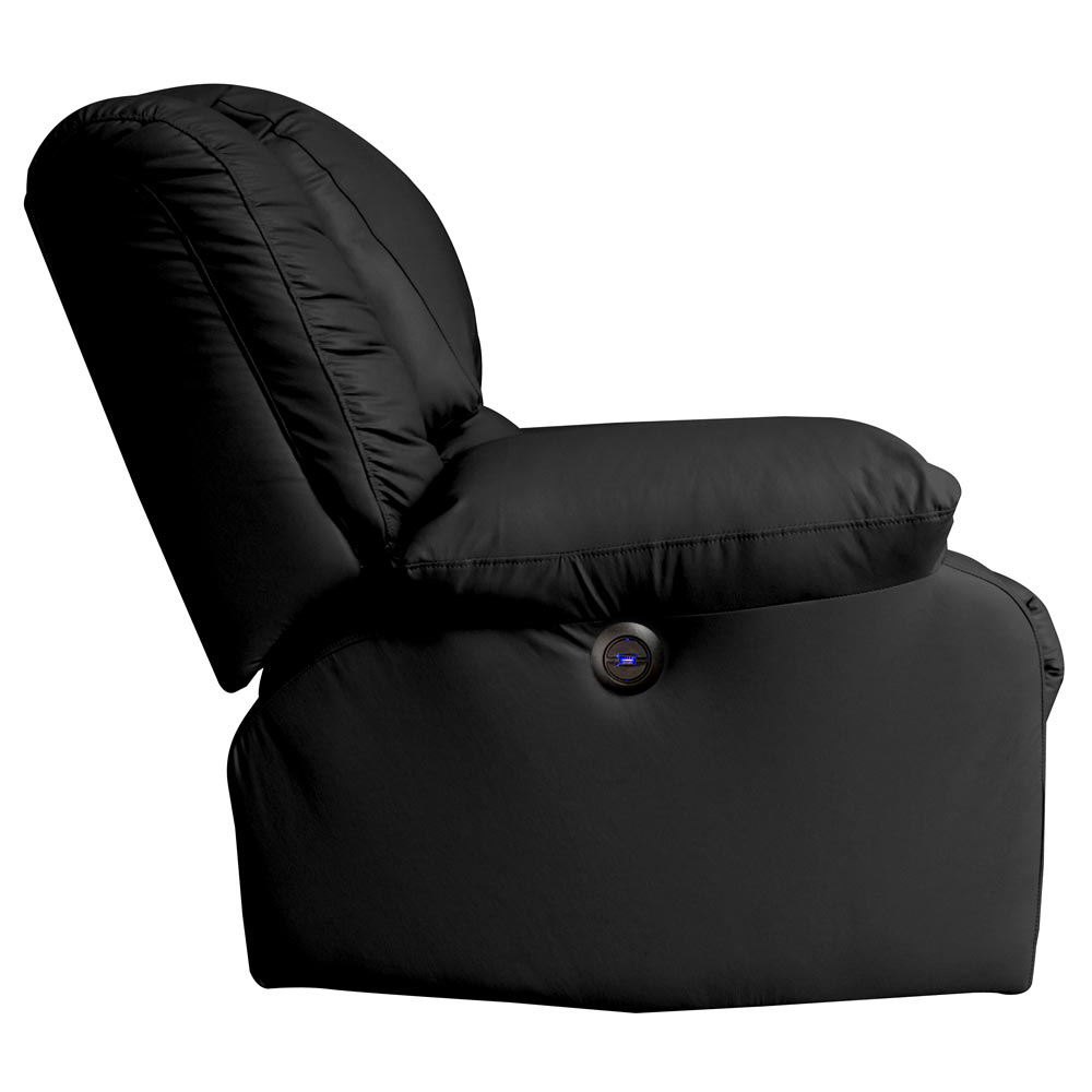 Poltrona do Papai Reclinável Elétrica com Entrada USB Magnum PU Sintético Preto G23 - Gran Belo