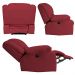 Poltrona do Papai Reclinável Elétrica com Massagem Magnum PU Sintético Vermelho G23 - Gran Belo