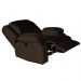 Poltrona do Papai Reclinável Elétrica com Massagem Magnum Veludo Marrom Chocolate G23 - Gran Belo