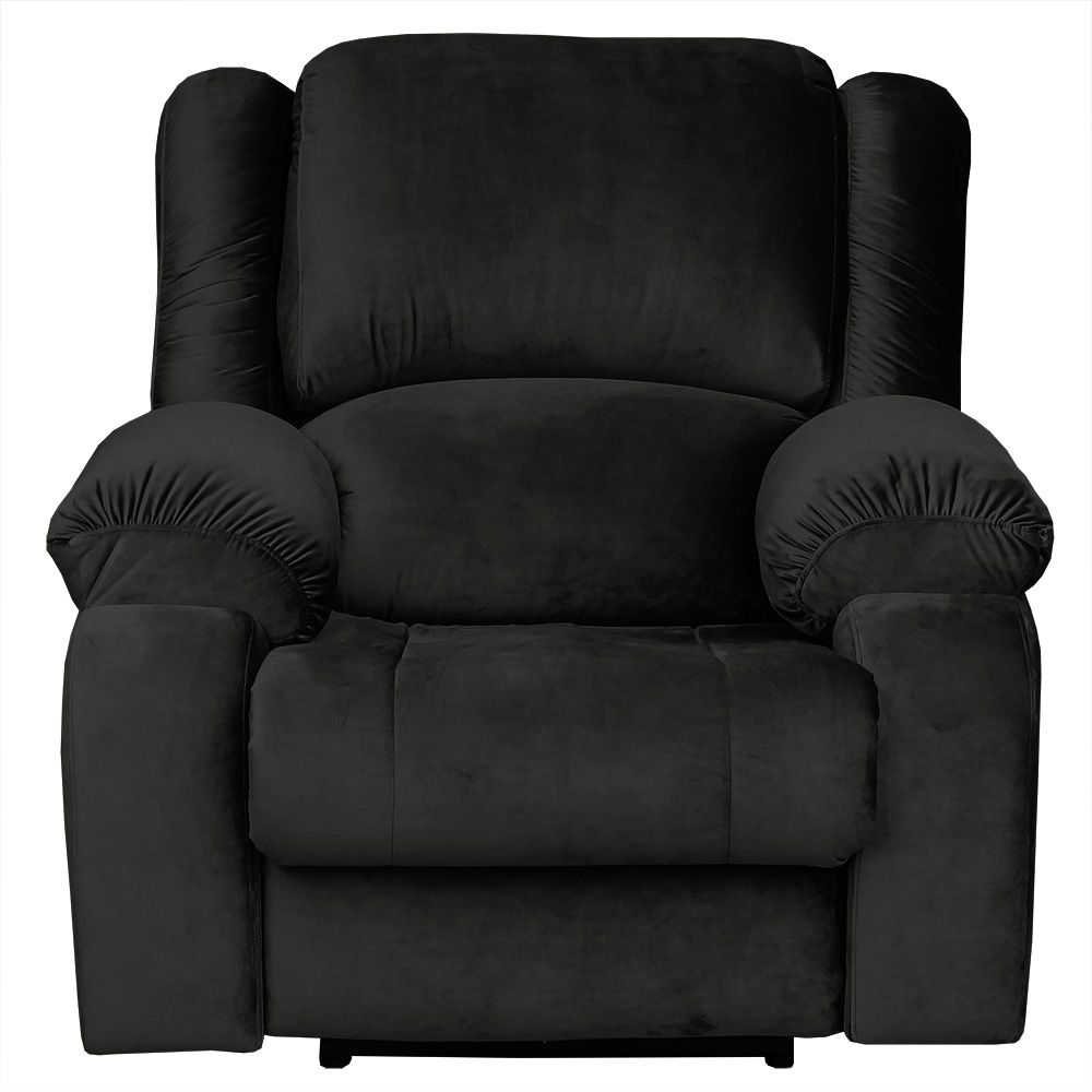 Poltrona do Papai Reclinável Elétrica com Massagem Magnum Veludo Marrom G23 - Gran Belo