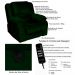 Poltrona do Papai Reclinável Elétrica com Massagem Magnum Veludo Verde G23 - Gran Belo