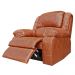 Poltrona do Papai Reclinável Elétrica com Massagem e USB Magnum PU Sintético Caramelo - Gran Belo